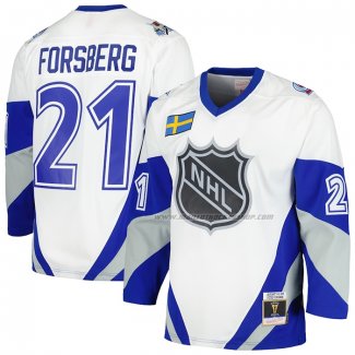 Maillot Hockey 1999 All Star Peter Forsberg Mitchell & Ness Bleu Line Blanc