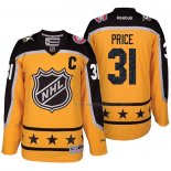 Maillot Hockey 2017 All Star Montreal Canadiens Carey Price Jaune