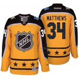 Maillot Hockey 2017 All Star Toronto Maple Leafs Auston Matthews Jaune