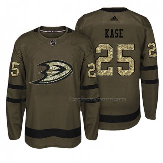 Maillot Hockey Anaheim Ducks Ondrej Kase Salute To Service Vert Militar