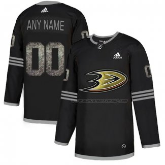 Maillot Hockey Anaheim Ducks Personnalise Black Shadow Noir