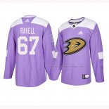 Maillot Hockey Anaheim Ducks Rickard Rakell 2018 Fights Cancer Volet