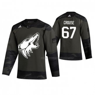 Maillot Hockey Arizona Coyotes Lawson Crouse 2019 Veterans Day Camouflage