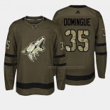Maillot Hockey Arizona Coyotes Louis Domingue 2018 Salute To Service Vert Militar