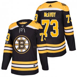 Maillot Hockey Boston Bruins Charlie Mcavoy Domicile Authentique 2018 Noir