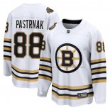 Maillot Hockey Boston Bruins David Pastrnak 100th Anniversaire Premier Breakaway Blanc