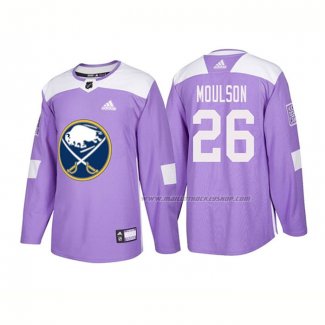 Maillot Hockey Buffalo Sabres Matt Moulson Authentique 2018 Fights Cancer Volet