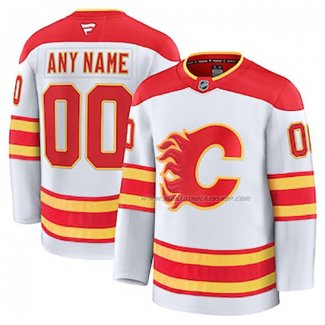 Maillot Hockey Calgary Flames Exterieur Personnalise Blanc