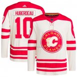 Maillot Hockey Calgary Flames Jonathan Huberdeau 2023 NHL Heritage Classic Primegreen Authentique Creme Rouge