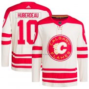 Maillot Hockey Calgary Flames Jonathan Huberdeau 2023 NHL Heritage Classic Primegreen Authentique Creme Rouge