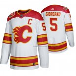 Maillot Hockey Calgary Flames Mark Giordano 2019 Heritage Classic Authentique Blanc