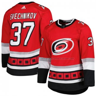 Maillot Hockey Carolina Hurricanes Andrei Svechnikov 25th Anniversary Authentique Rouge