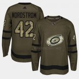 Maillot Hockey Carolina Hurricanes Joakim Nordstrom 2018 Salute To Service Vert Militar