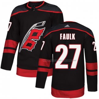 Maillot Hockey Carolina Hurricanes Justin Faulk Authentique Alterner Noir