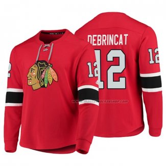 Maillot Hockey Chicago Blackhawks Alex Debrincat Platinum Rouge