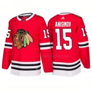 Maillot Hockey Chicago Blackhawks Artem Anisimov Domicile 2018 Rouge