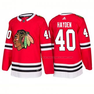 Maillot Hockey Chicago Blackhawks John Hayden 2018 Rouge