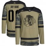 Maillot Hockey Chicago Blackhawks Personnalise Military Appreciation Team Authentique Practice Camouflage