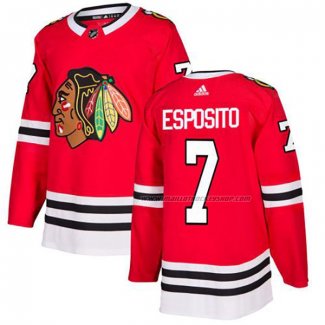 Maillot Hockey Chicago Blackhawks Phil Esposito Domicile Authentique Rouge