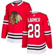 Maillot Hockey Chicago Blackhawks Steve Larmer Domicile Authentique Rouge