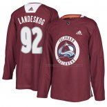 Maillot Hockey Colorado Avalanche Gabriel Landeskog New Season Practice Maroon
