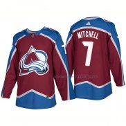 Maillot Hockey Colorado Avalanche John Mitchell Domicile Premier 2017-2018 Rouge