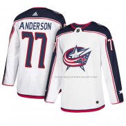 Maillot Hockey Columbus Blue Jackets Josh Anderson Exterieur Blanc