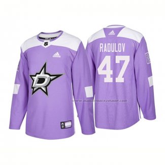 Maillot Hockey Dallas Stars Alexander Radulov Authentique 2018 Fights Cancer Volet