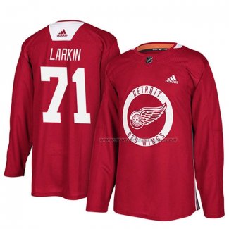 Maillot Hockey Detroit Red Wings Dylan Larkin New Season Practice Rouge