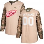 Maillot Hockey Detroit Red Wings Personnalise Authentique 2017 Veterans Day Camouflage