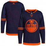 Maillot Hockey Edmonton Oilers Alternate Authentique Pro Blank Bleu
