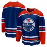 Maillot Hockey Edmonton Oilers Domicile Breakaway Blank Bleu