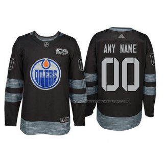 Maillot Hockey Edmonton Oilers Personnalise Noir