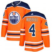 Maillot Hockey Edmonton Oilers Russell Domicile Authentique Orange