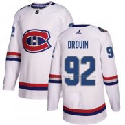 Maillot Hockey Enfant Montreal Canadiens Jonathan Drouin Authentique 2017 100 Classic Blanc