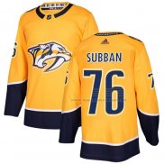 Maillot Hockey Enfant Nashville Predators P.k Subban Domicile Authentique Jaune