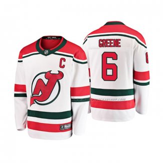 Maillot Hockey Enfant New Jersey Devils Andy Greene Alterner Breakaway Blanc