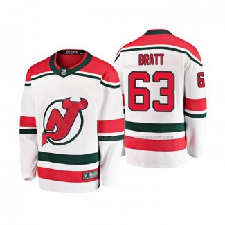 Maillot Hockey Enfant New Jersey Devils Jesper Bratt Alterner Breakaway Blanc