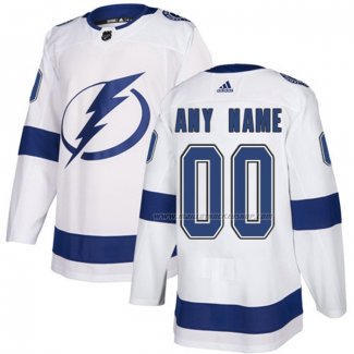 Maillot Hockey Enfant Tampa Bay Lightning Personnalise Exterieur Blanc