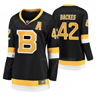 Maillot Hockey Femme Boston Bruins David Backes Alterner Premier Noir