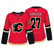 Maillot Hockey Femme Calgary Flames Dougie Hamilton Authentique Joueur Rouge