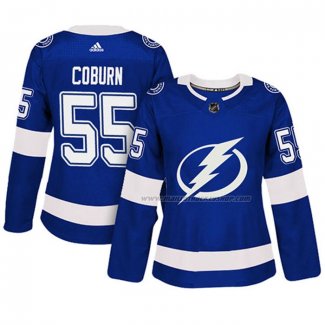 Maillot Hockey Femme Tampa Bay Lightning Braydon Coburn Authentique Joueur Bleu