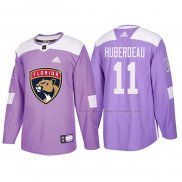 Maillot Hockey Florida Panthers Jonathan Huberdeau 2018 Fights Cancer Volet