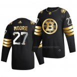 Maillot Hockey Golden Edition Boston Bruins John Moore Limited Authentique 2020-21 Noir