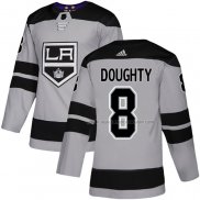 Maillot Hockey Los Angeles Kings Drew Doughty Alterner Authentique Gris