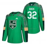 Maillot Hockey Los Angeles Kings Jonathan Quick 2018 Dia de San Patricio Vert