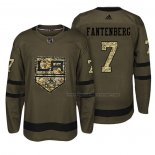 Maillot Hockey Los Angeles Kings Oscar Fantenberg Salute To Service Vert Militar