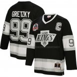 Maillot Hockey Los Angeles Kings Wayne Gretzky Mitchell & Ness 1992-93 Captain Patch Blue Line Noir