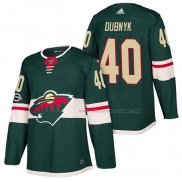 Maillot Hockey Minnesota Wild Devan Dubnyk Authentique Domicile 2018 Vert