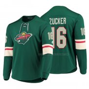 Maillot Hockey Minnesota Wild Jason Zucker Platinum Vert